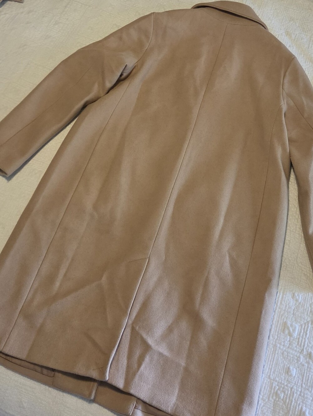 Gap Mid-Length Wool-Blend Topcoat/Trench Coat, Size Medium - Picture 5 of 8